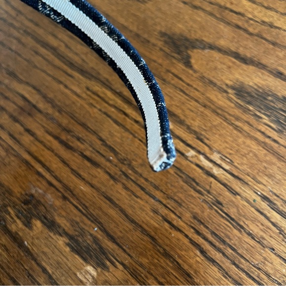 Gucci GG Monogram Eco Washed Blue Denim Headband - Picture 6 of 6